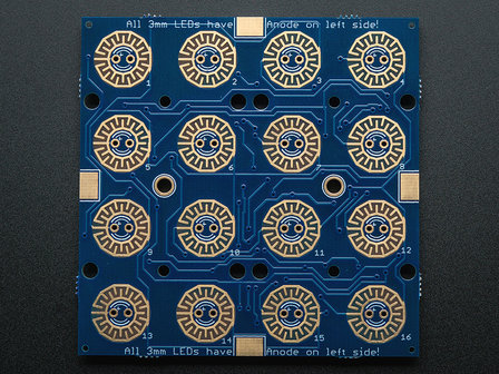 Trellis Monochrome Driver PCB for 4x4 Keypad van Adafruit 1616