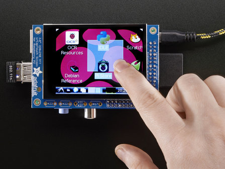 Display Touchscreen 2.8inch PiTFT 320x240 capacitief  Adafruit 1983