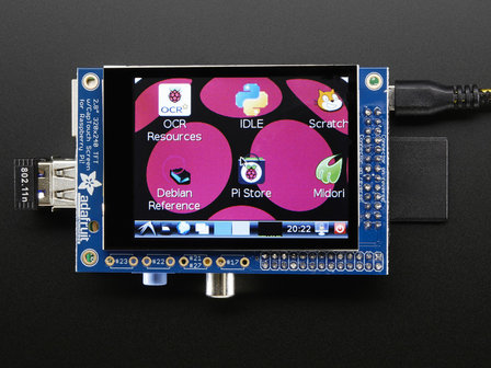 Display Touchscreen 2.8inch PiTFT 320x240 capacitief  Adafruit 1983