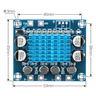 TPA3110 XH-A232 30W+30W 2.0 Channel Digital Stereo Audio Power Amplifier Board DC 8-26V 3A