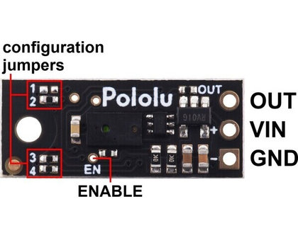 Distance Sensor with Pulse Width Output, 50cm Max Pololu 4064