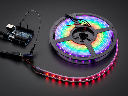 NeoPixel RGB strip 60LEDs/1m wit van Adafruit 1138