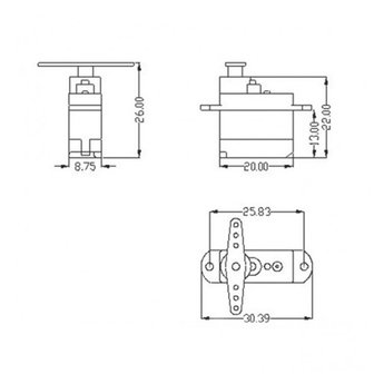 3.7g Micro Digital Servo Motor GH-S37D