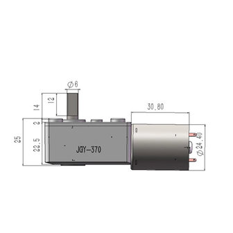 JGY370 2 rpm wormwielmotor DC 6v reductie omkeerbare zelfborgende motor