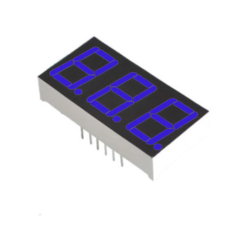 7 Segment 3 digits LED display Blauw CC 0.56 Inch