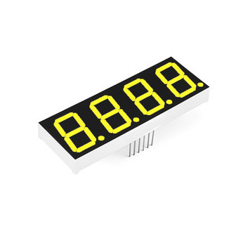 7 Segment 4 digits LED display Geel CC 0.56 inch