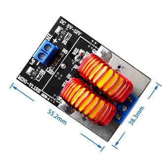 5v -12v ZVS induction heating power supply module with coil 120W