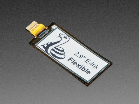 2.9" Flexible 296x128 Monochrome eInk / ePaper Display - UC8151D Chipset Adafruit 4262