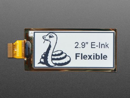 2.9&quot; Flexible 296x128 Monochrome eInk / ePaper Display - UC8151D Chipset Adafruit 4262