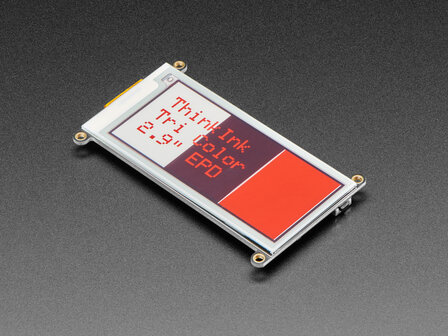 2.9&quot; Tri-Color eInk / ePaper Display FeatherWing - Red Black White Adafruit 4778