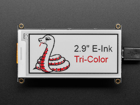 2.9&quot; Tri-Color eInk / ePaper Display FeatherWing - Red Black White Adafruit 4778