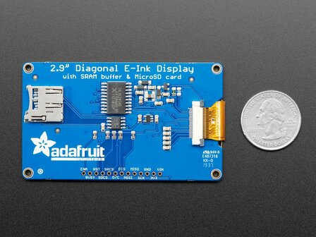 2.9&quot; Red/Black/White eInk Display Breakout - THINK INK Adafruit 1028