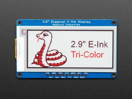 2.9&quot; Red/Black/White eInk Display Breakout - THINK INK Adafruit 1028