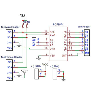 PCF8574 I2C IO Expander