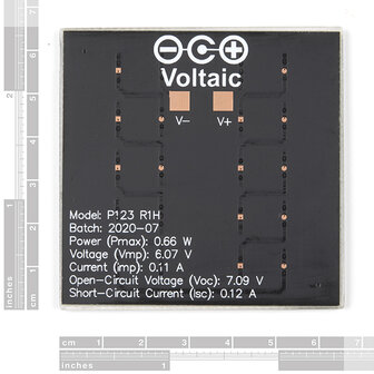 Small Solar Panel - 0.6 Watt, 6 Volt (ETFE) &nbsp;Sparkfun 18725