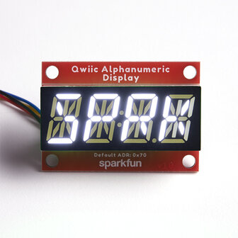 Qwiic Alphanumeric Display - White  Sparkfun 18565