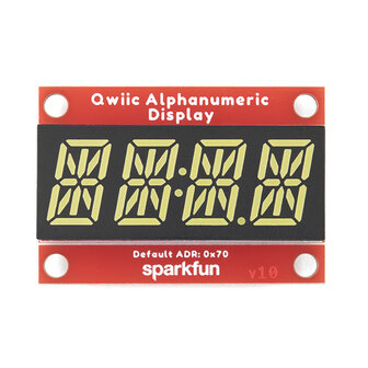 Qwiic Alphanumeric Display - White  Sparkfun 18565
