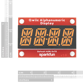 Qwiic Alphanumeric Display - Pink  Sparkfun 16919