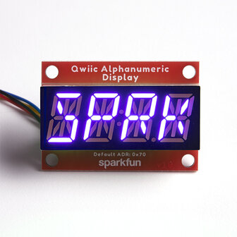 Qwiic Alphanumeric Display - Purple  Sparkfun 16918