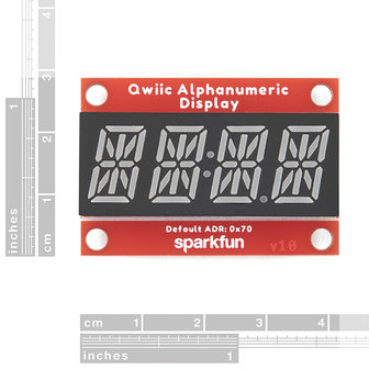 Qwiic Alphanumeric Display - Red  Sparkfun 16916