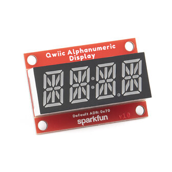 Qwiic Alphanumeric Display - Green  Sparkfun 18566