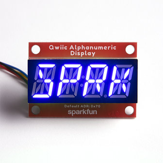 Qwiic Alphanumeric Display - Blue  Sparkfun 16917