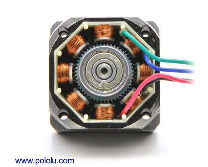 Stepper Motor: Bipolar, 200 Steps/Rev, 20&times;42mm, 4.3V, 0.8 A/Phase Pololu 2256