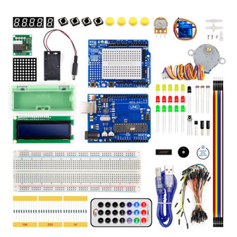 Uitgebreide Starter Kit&nbsp;voor Arduino - Starters Set Met Uno R3 Board &amp; Sensors