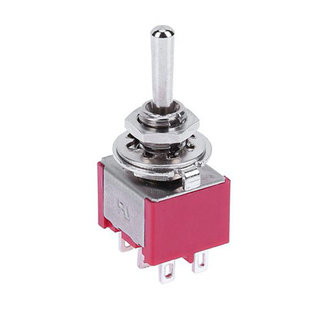 MTS-223 Zelf Resetten Toggle Switch On-Off-On 6 Pin  Schakelaar