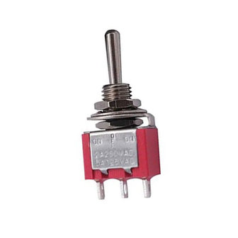 MTS-123 Zelf Resetten Toggle Switch On-Off-On 3 Pin  Schakelaar