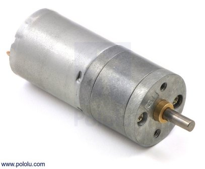 99:1 Metal Gearmotor 25Dx54L mm MP 12V Pololu 3231