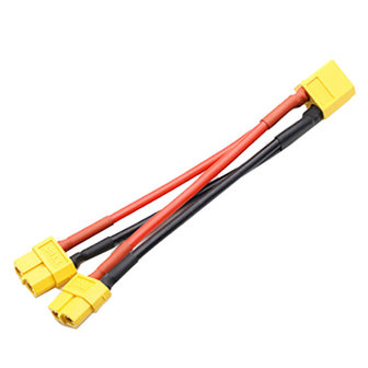 XT60 Parallel kabel 14awg 1x male 2x female