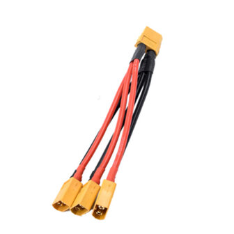 XT60 Parallel kabel 14awg 1x female 3x male