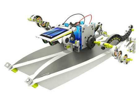 EDUCATIEVE ROBOTKIT OP ZONNE-ENERGIE - 14-IN-1