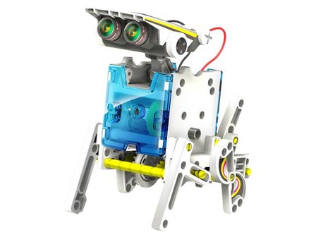 EDUCATIEVE ROBOTKIT OP ZONNE-ENERGIE - 14-IN-1