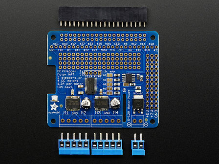 DC &amp; Stepper Motor HAT voor Raspberry Pi van Adafruit 2348