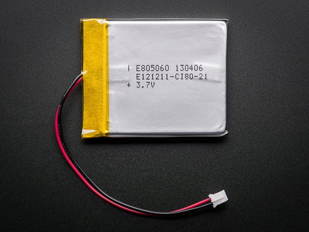 Lithium Ion Polymer batterij - 3,7 V 2500mAh van adafruit 328