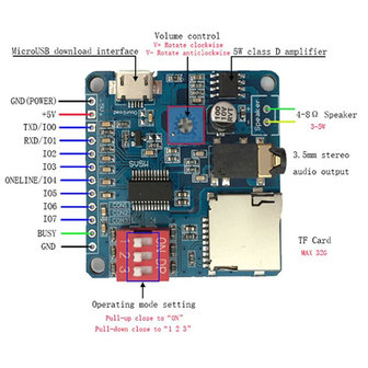 MP3 Player Audio Playback Module DY-SV5W