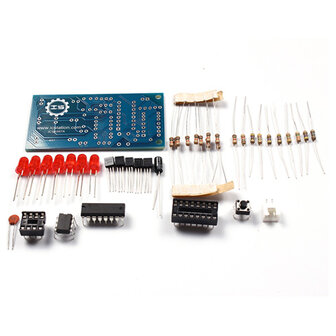 Elektronische dobbelstenen 5mm rode led  ne555 cd4017 elektronische zelfbouw kit DIY