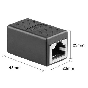 UTP Koppelstuk - Ethernet Connector - Netwerk LAN verlengstuk 