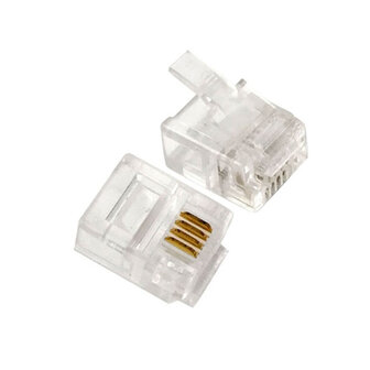 RJ11-connector Stekker 4pin RJ12 6P4C