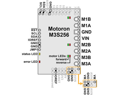 Motoron M3S256 Triple Motor Controller Shield for Arduino Pololu 5032