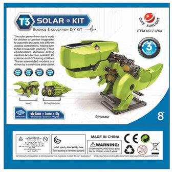 3 SOLAR ROBOT - Bouwpakket Robot - Op Zonne-energie - 3 Modellen in 1