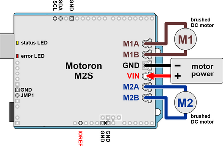 Motoron M2S24v16 Dual High-Power Motor Controller Shield for Arduino (Connectors Soldered) Pololu 5045