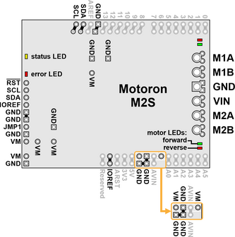 Motoron M2S24v16 Dual High-Power Motor Controller Shield for Arduino (Connectors Soldered) Pololu 5045