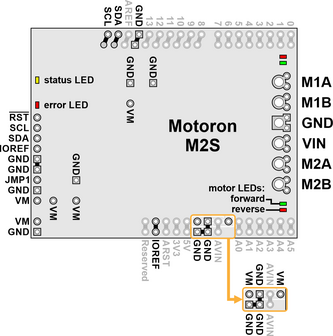 Motoron M2S18v18 Dual High-Power Motor Controller Shield for Arduino (Connectors Soldered) Pololu 5036