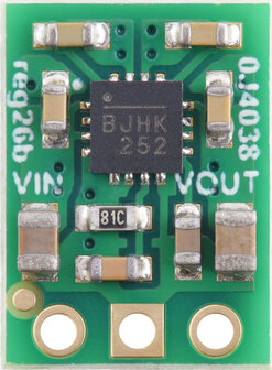 Deze krachtige synchroon schakelende step-up/step-down regelaar produceert op effici&euml;nte wijze 5 V van ingangsspanningen