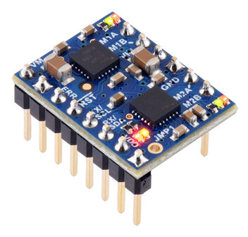 Motoron M2T256 Dual I&sup2;C Motor Controller (Header Pins Soldered) Pololu 5064