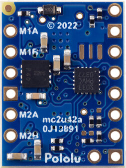 Motoron M2T256 Dual I&sup2;C Motor Controller (Header Pins Soldered) Pololu 5064