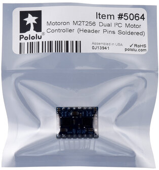 Motoron M2T256 Dual I&sup2;C Motor Controller (Header Pins Soldered) Pololu 5064